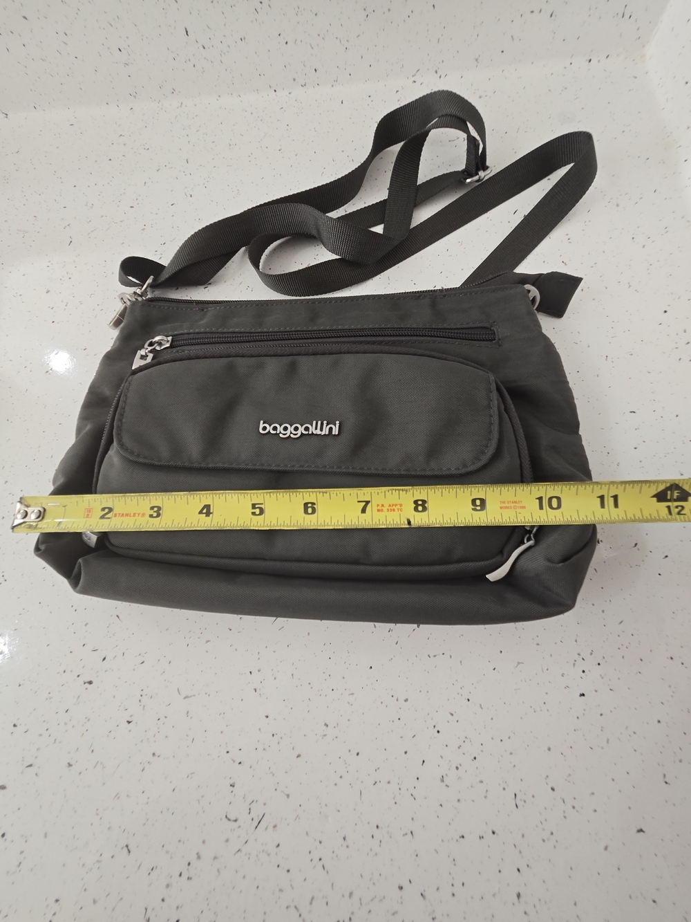 baggallini Gray Crossbody Bag for Men - Lightweight Everyday Carry